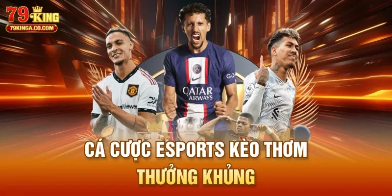 Cá cược esports kèo thơm, thưởng khủng